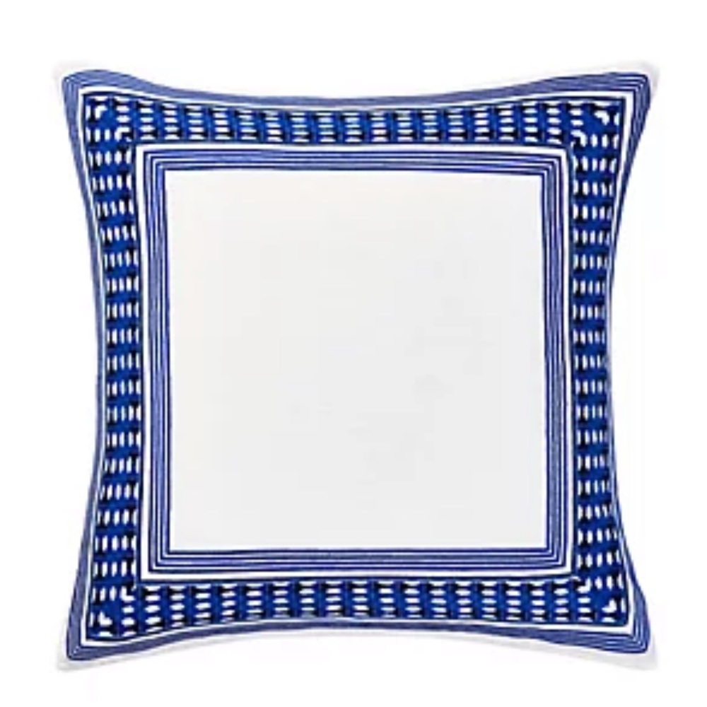 Trina Turk NWT Samba De Roda Euro Pillow Sham Set Of 2 Linen/Cotton 26”x 26”